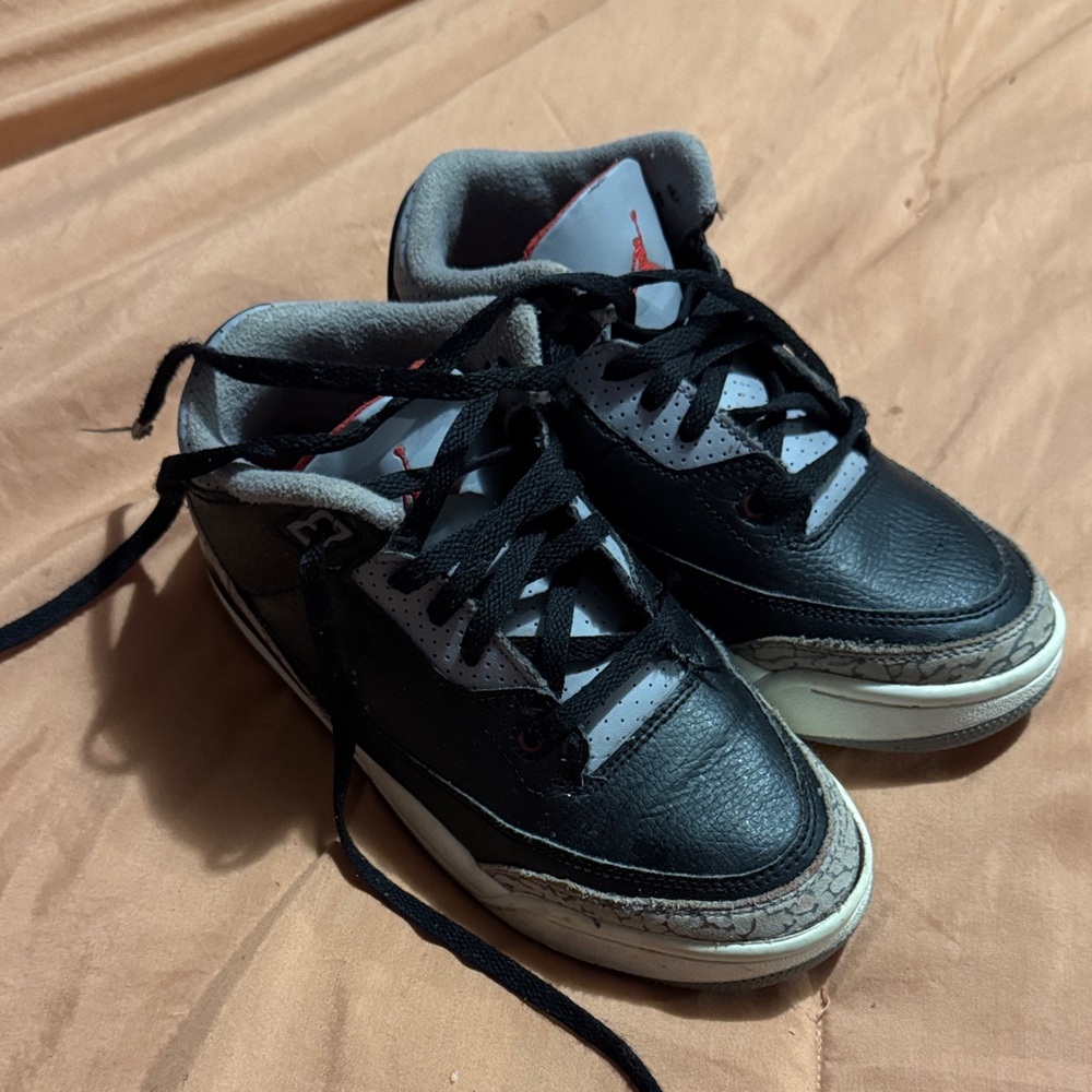 Jordan Kids Black and Gray Sneakers